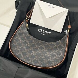 Celine Ava Bag in Triomphe canvas and calfskin